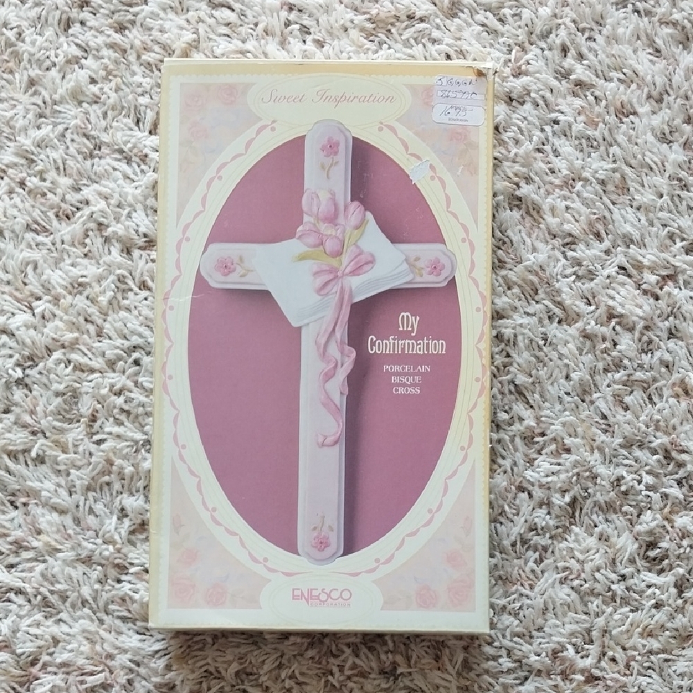 NEW "My Confirmation" Porcelain Bisque Cross by Enesco